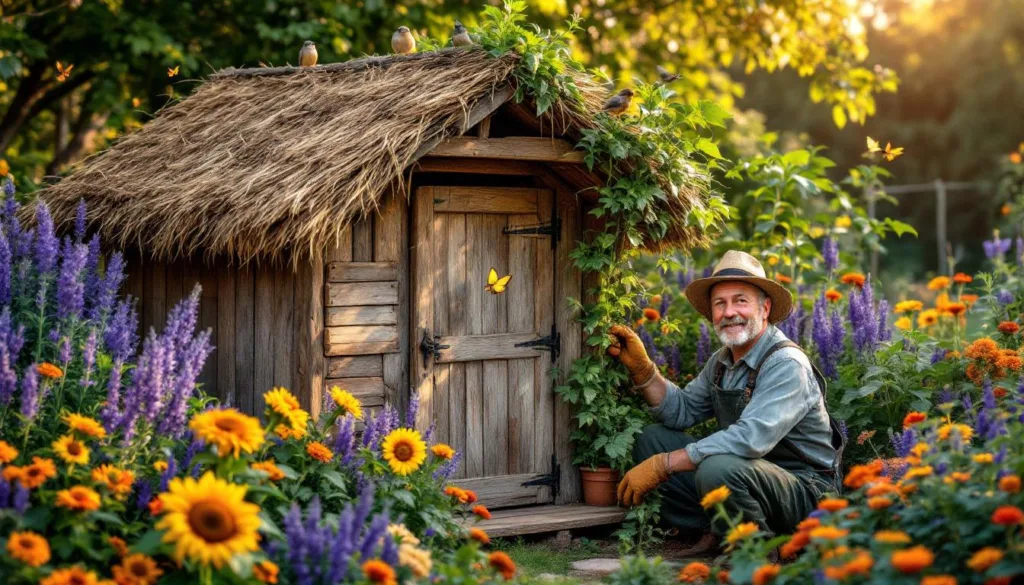 ein erfahrener gärtner zeigt, wie ein kostengünstiger unterschlupf neues leben und vielfalt in jeden garten bringt.