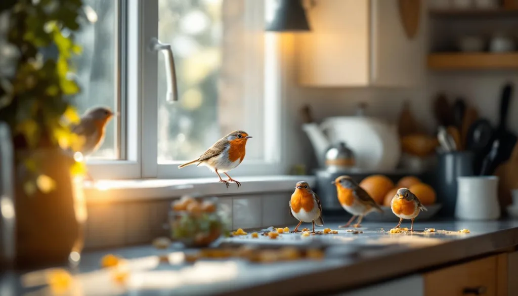 ich testete 30 tage lang küchenreste und bemerkte jeden morgen das kommen von rotkehlchen. erfahre, wie küchenabfälle wildtiere anlocken können.