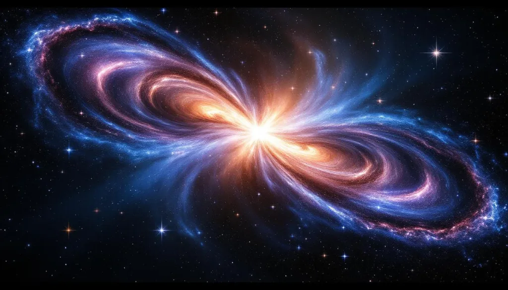 entdecken sie die faszinierenden ereignisse, die auftreten, wenn zwei galaxien ohne teleskop kollidieren – ein spektakuläres schauspiel des universums.